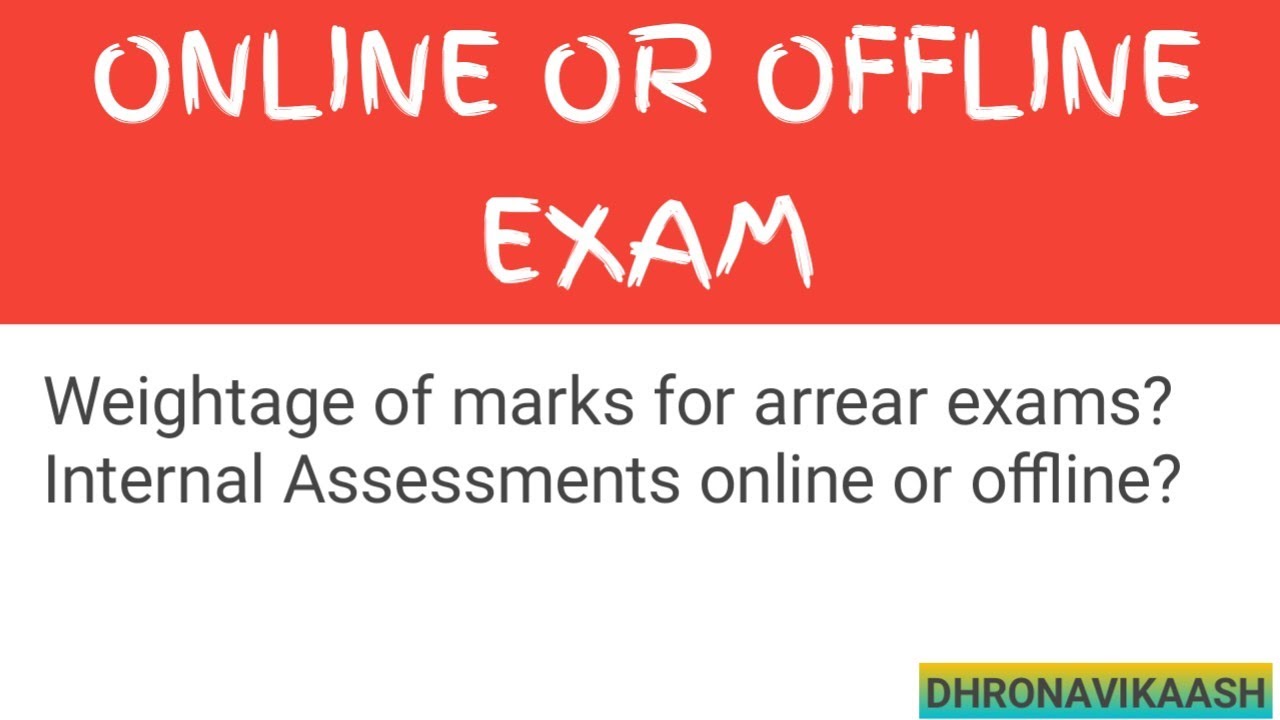 ONLINE OR OFFLINE EXAM | ANNA UNIVERSITY| DHRONAVIKAASH