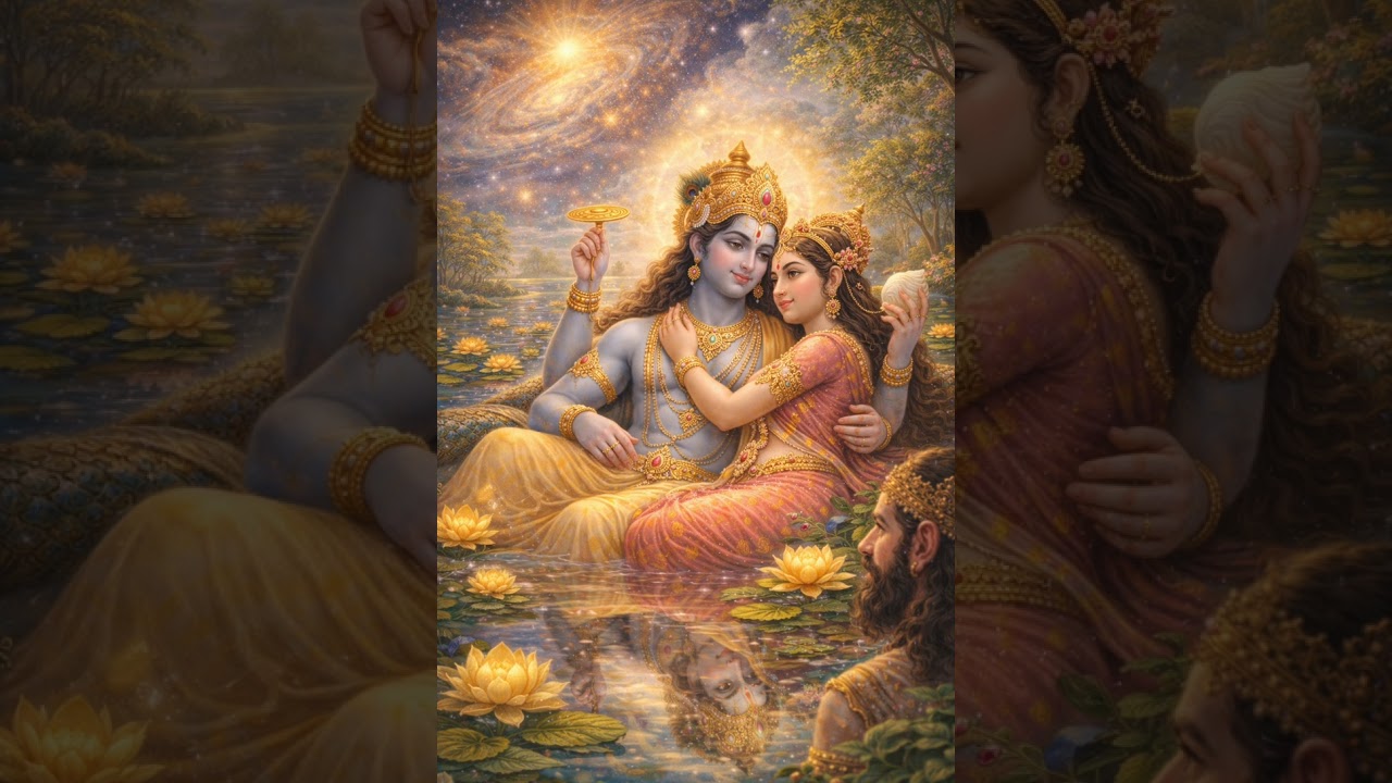 Vishnu Reveals Vaikuntha to Akrura in the Waters of Yamuna