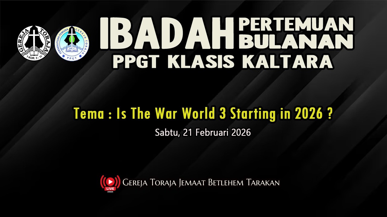🔴[LIVE]  Ibadah Pertemuan Bulanan PPGT Klasis Kaltara Edisi Ke - 1 | 21 Februari 2026