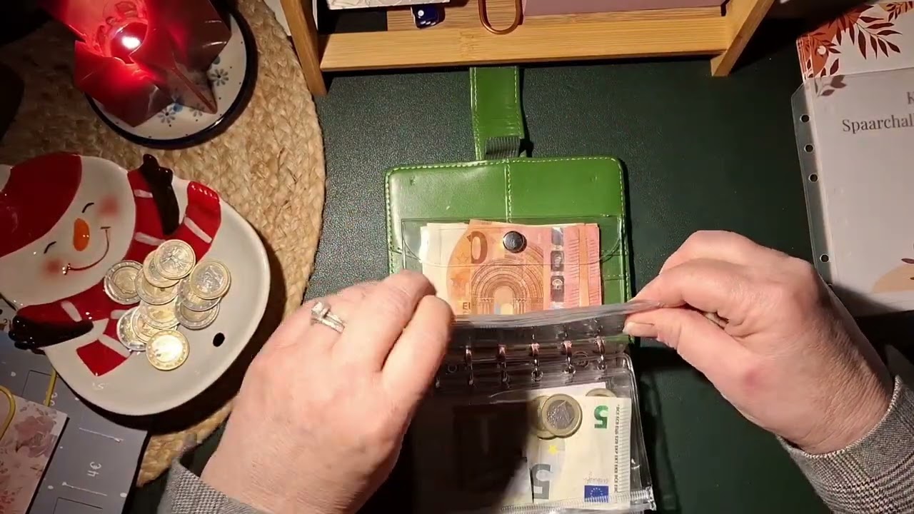 24 december,  de advent afsluiten. Hoeveel hebben we gespaard in december ?