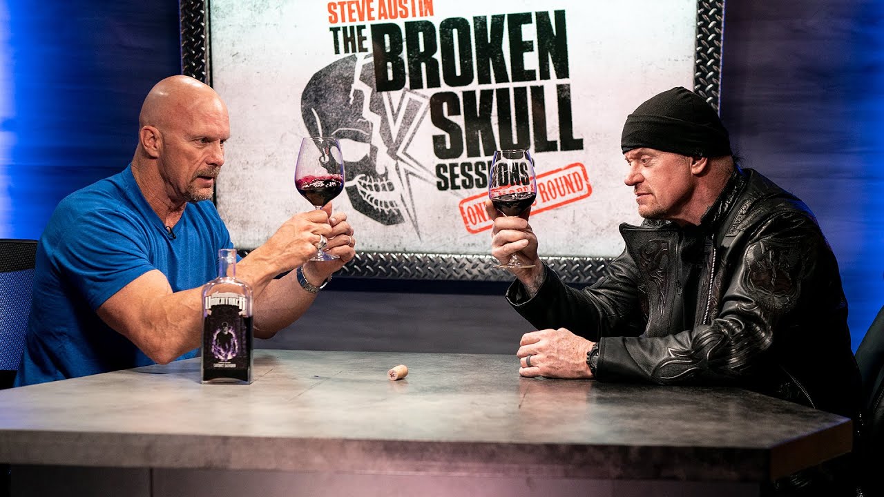 Гробовщик и «Stone Cold» пробуют новое вино Гробовщика: Broken Skull Sessions extra