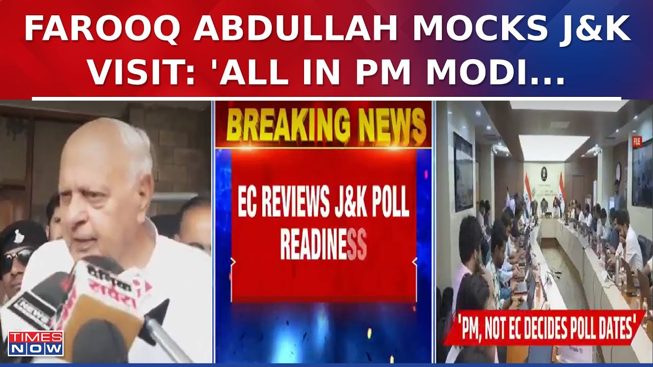 Farooq Abdullah Mocks J&K Visit: 'Everything Is in the Hands of PM Modi and Home Minister' |Watch