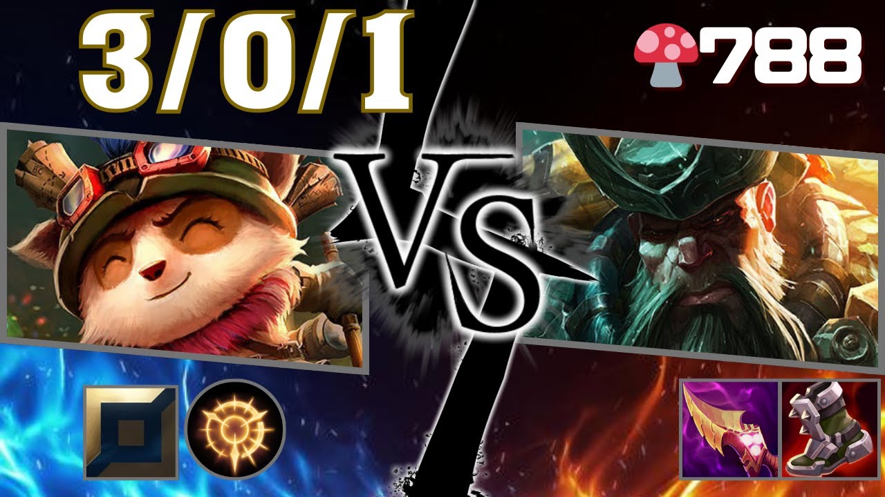 🍄788【GrandMaster/KR】TOP Teemo vs Gangplank（ティーモ vs ガンクプランク）【SN:게이온