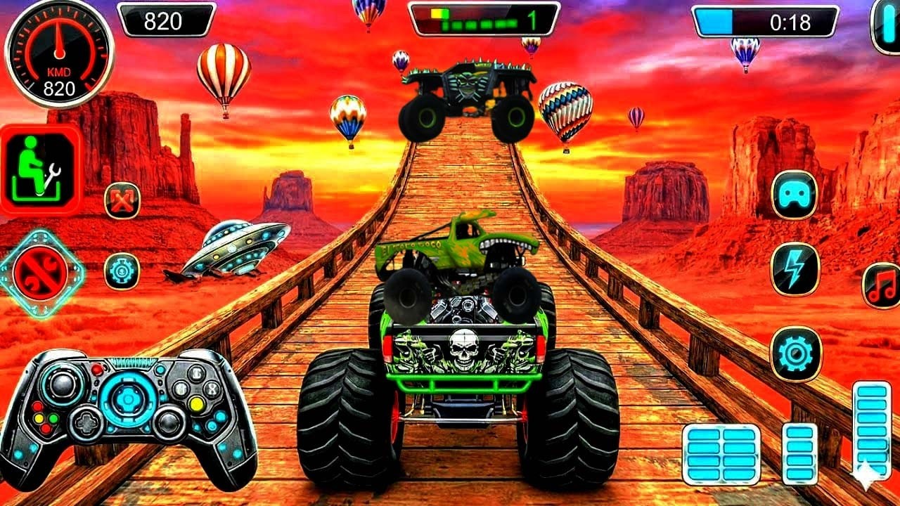 Monster Truck Challenge: INSANE Stunts, Jumping & Crashing!🤯 | Android Gameplay..