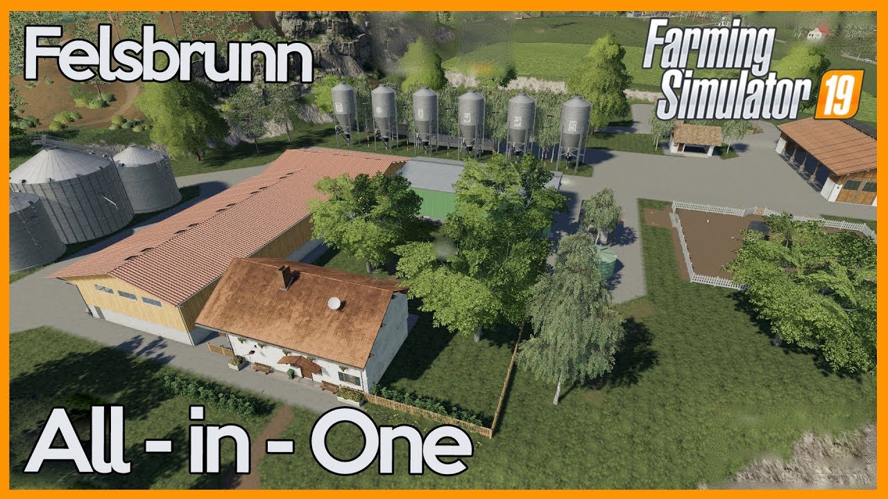 Compact All-in-One Felsbrunn Farm - Timelapse - Farming Simulator 19