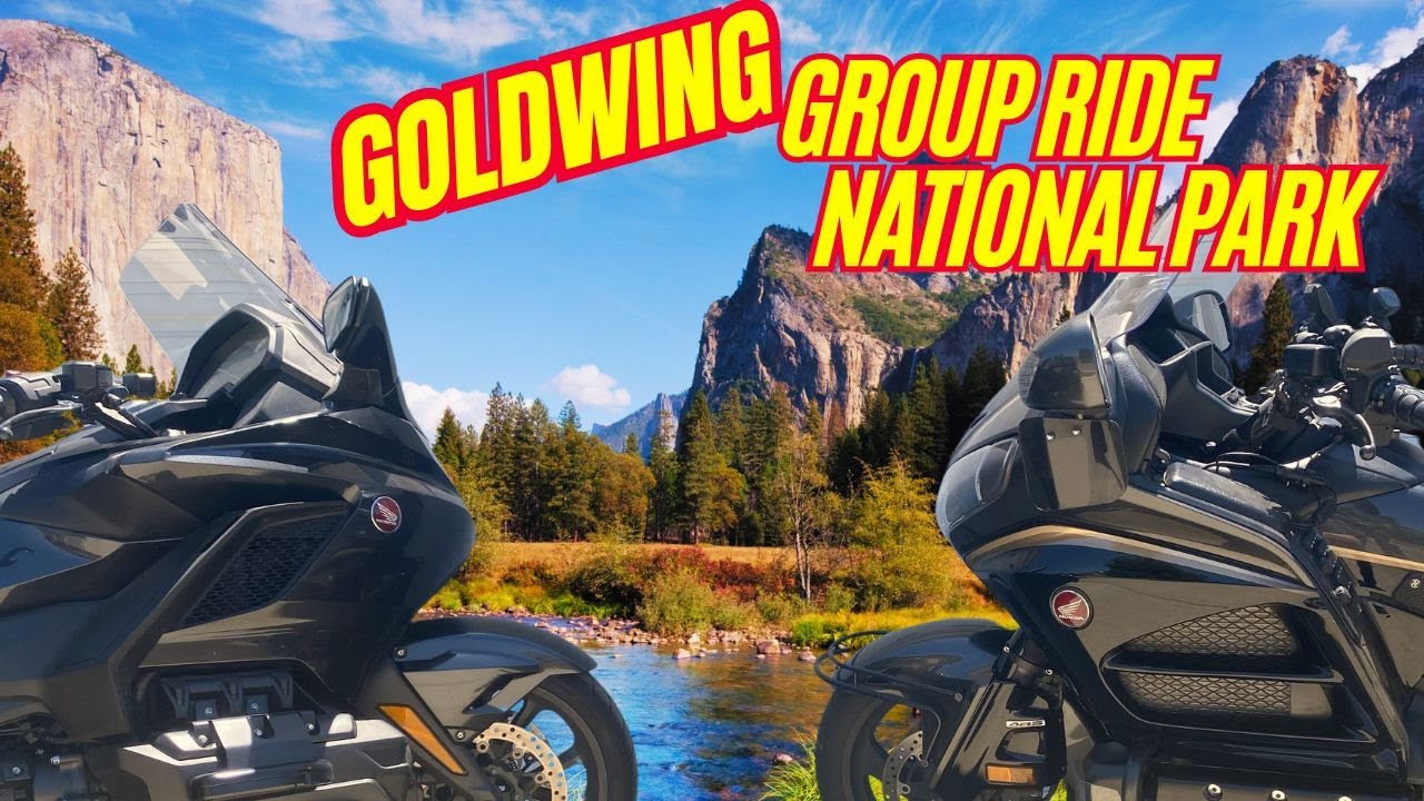 Goldwing Group Ride Sierra Nevada Motorcycle Ride- Group Yosemite National Park:  no talking riding