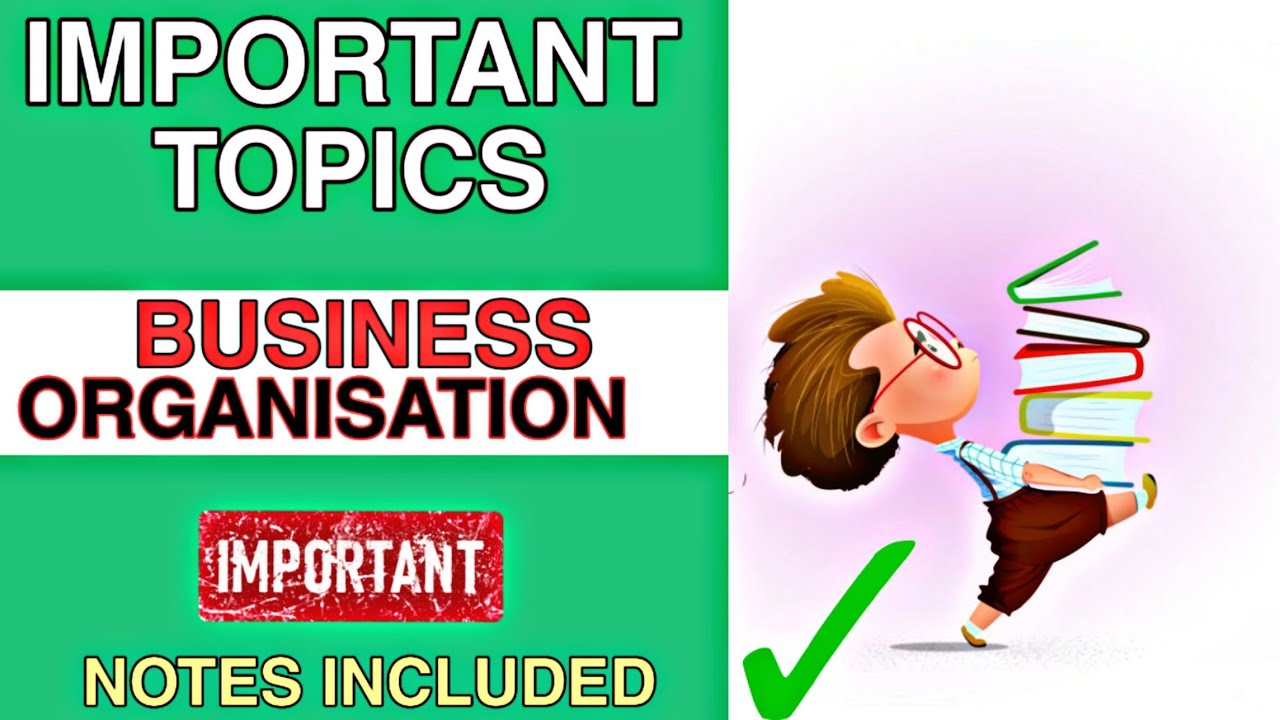 IMPORTANT TOPICS || BUSINESS ORGANISATION || BHU B.COM ENTRANCE EXAM 2020