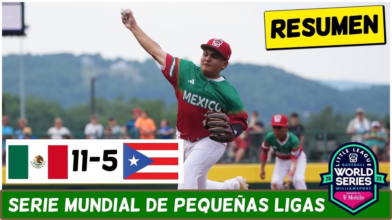 MÉXICO se impuso vs PUERTO RICO y sigue con vida en Serie Mundial de Pequeñas Ligas | ESPN Béisbol