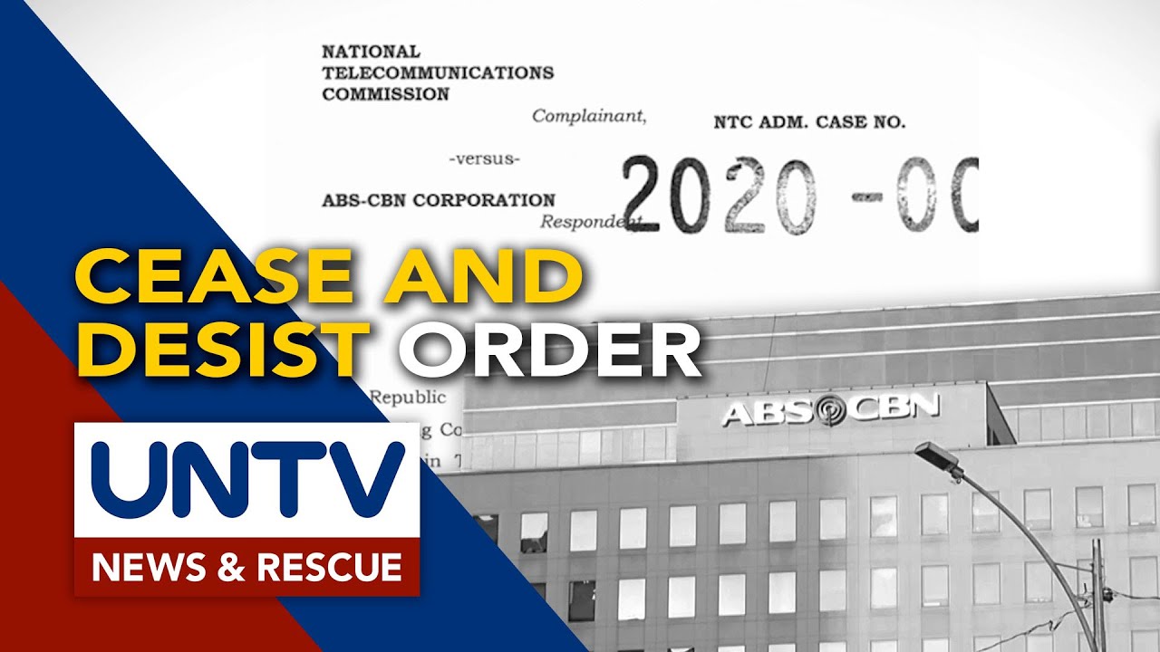 NTC issues cease and desist order against ABS-CBN