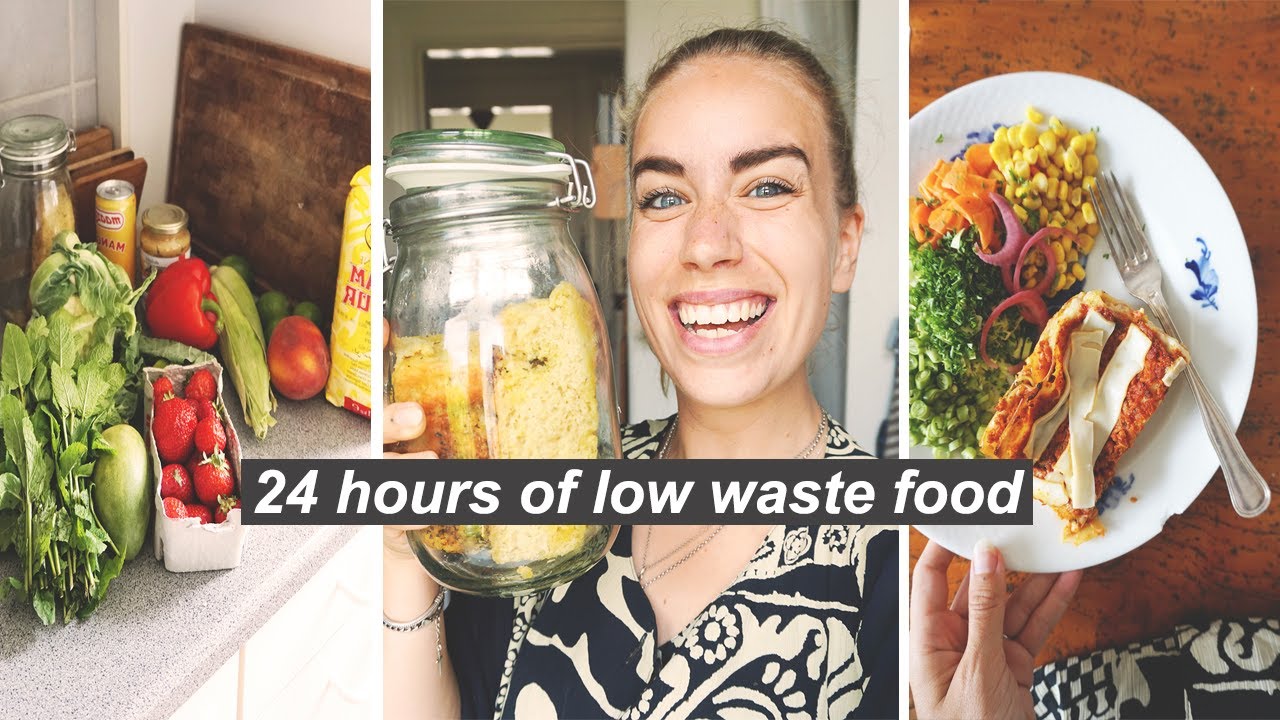 24 HOURS OF LOW WASTE FOOD // what I eat in a day as a vegan and zero waster + recipes and tips