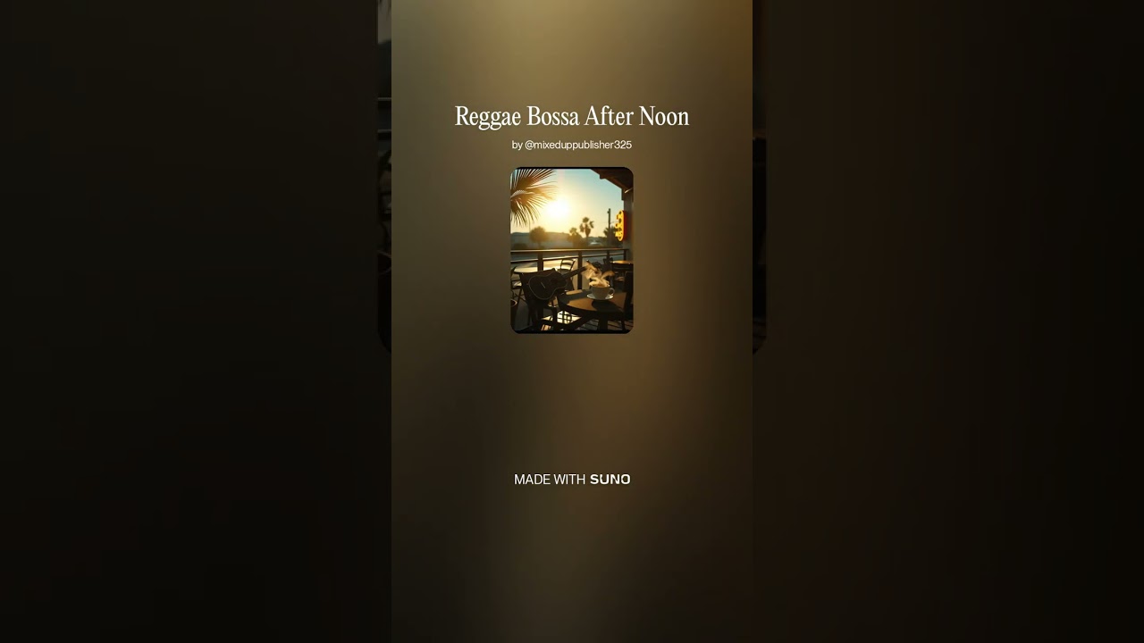 [Reggae Instrumental · Bossa Chill] Reggae Bossa después del mediodía · Luz Serena · Música SIN