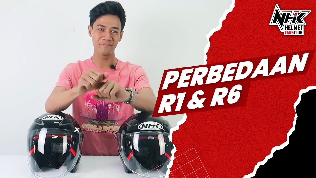 Helm NHK R1 vs NHK R6, bedanya apa?
