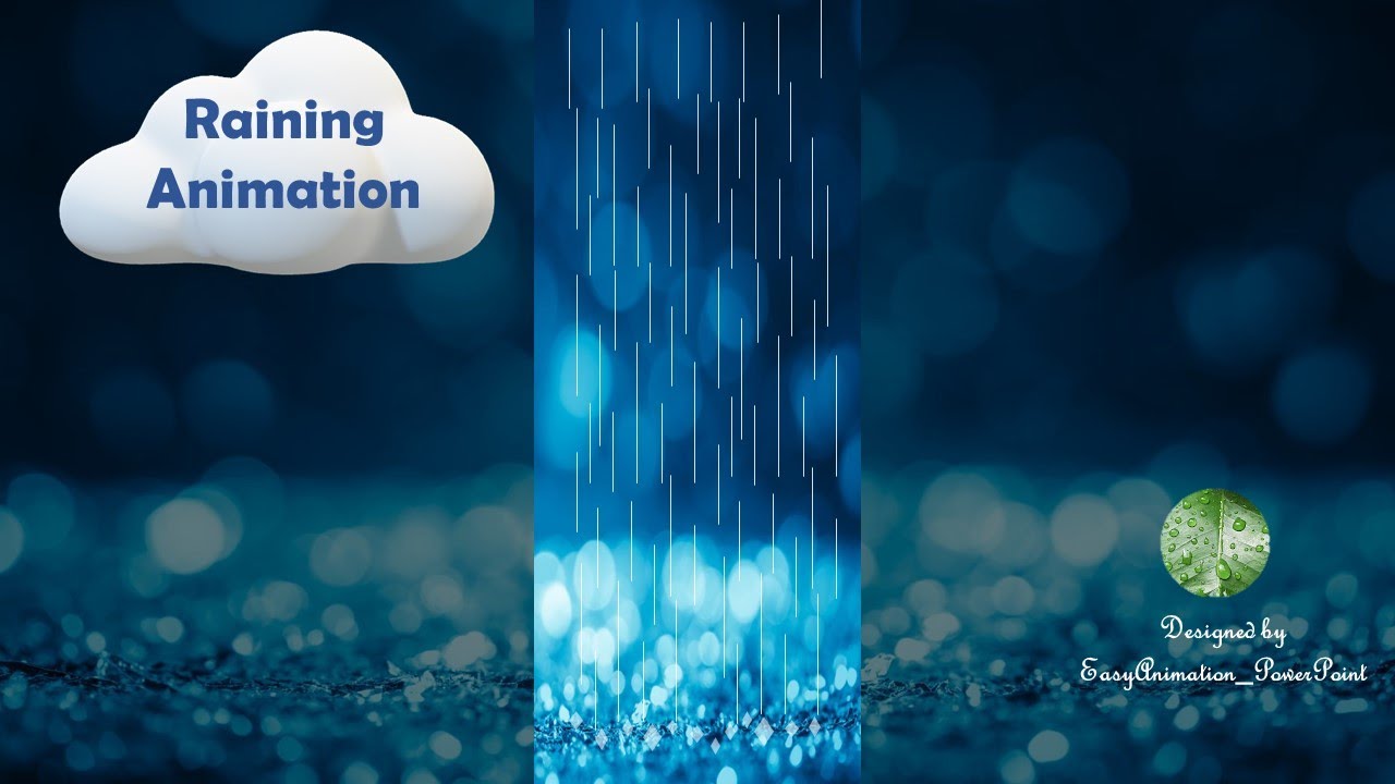 Raining animation | 3 minutes Powerpoint Animation Tutorial