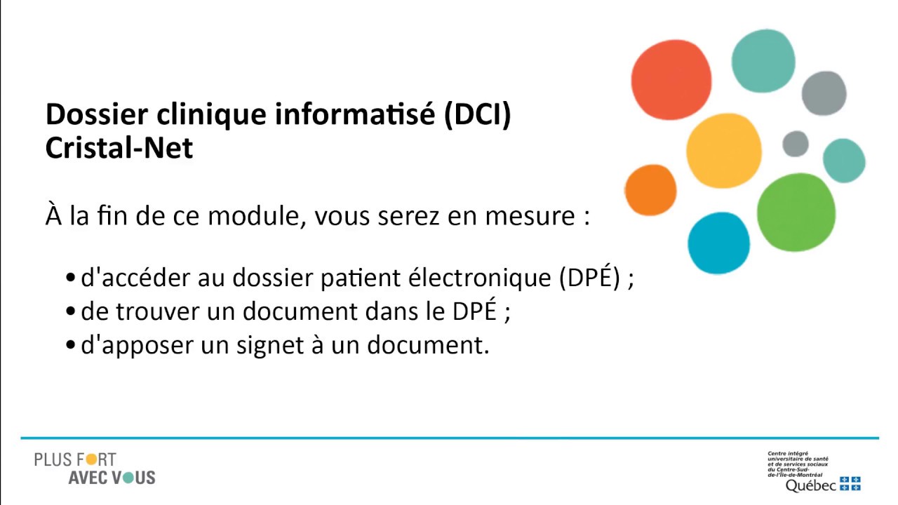 Dossier patient électronique (DPÉ) partie 1