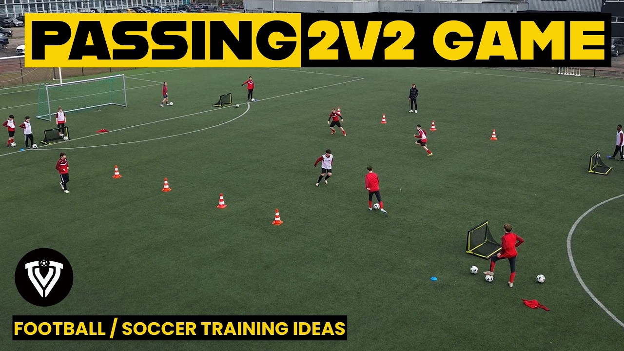 Fun Passing Warm-Up & Fun 2v2 Dribbling Game