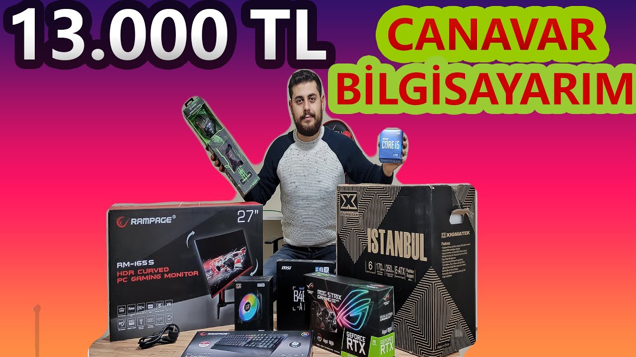 13.000 TL HERŞEY DAHİL YENİ CANAVAR BİLGİSAYARIM (2021) #pctoplama #pctoplama2021
