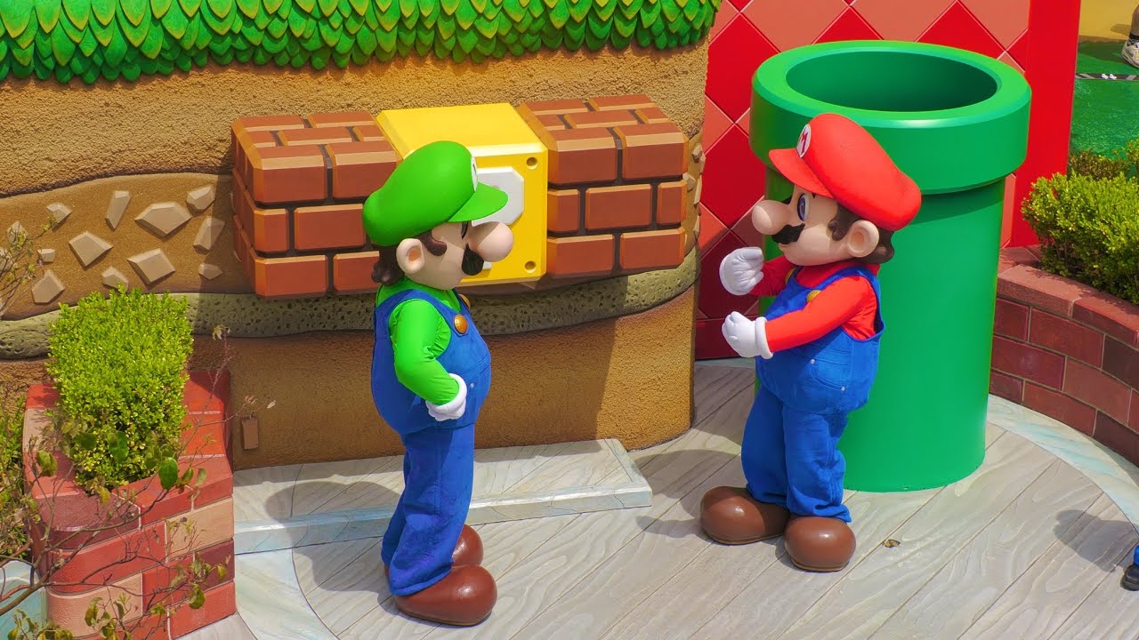 スーパーニンテンドーワールドのマリオ&ルイージ【ユニバーサルスタジオジャパン】Mario and Luigi in Super Nintendo World