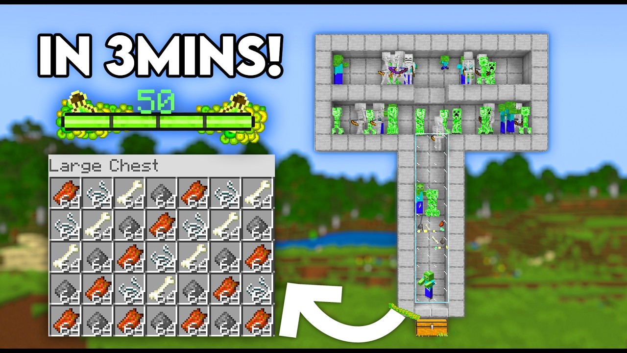 EASIEST MOB XP Farm in Minecraft Bedrock 26.4+!