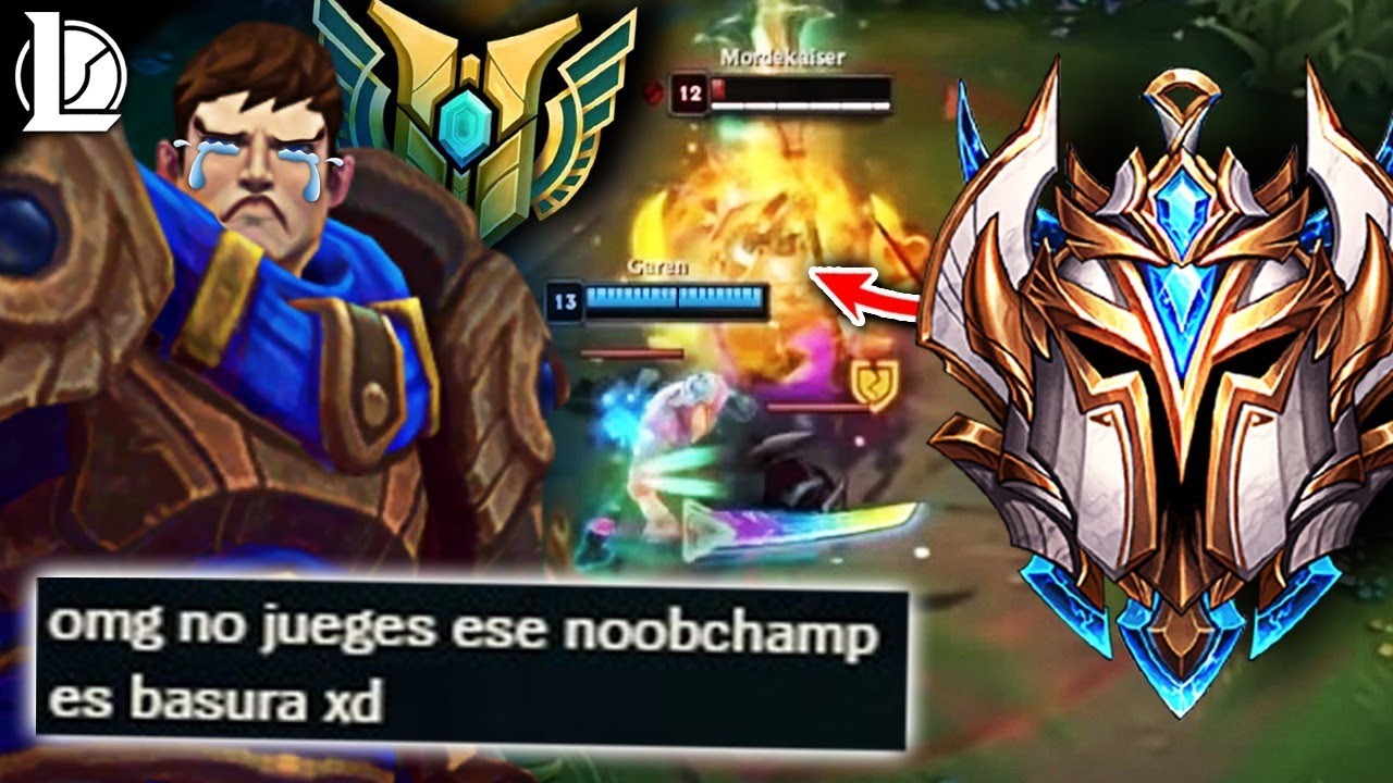 😱 ¡LE LLAMABAN NOOBCHAMP Y LES CALLÓ SUBIENDO A CHALLENGER! ASÍ HUMILLA ESTE OTP GAREN