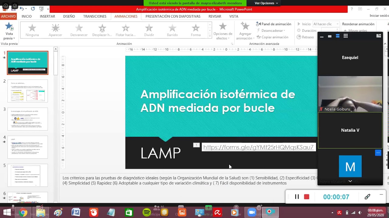 Amplificación isotérmica de ADN mediada por bucle. LAMP