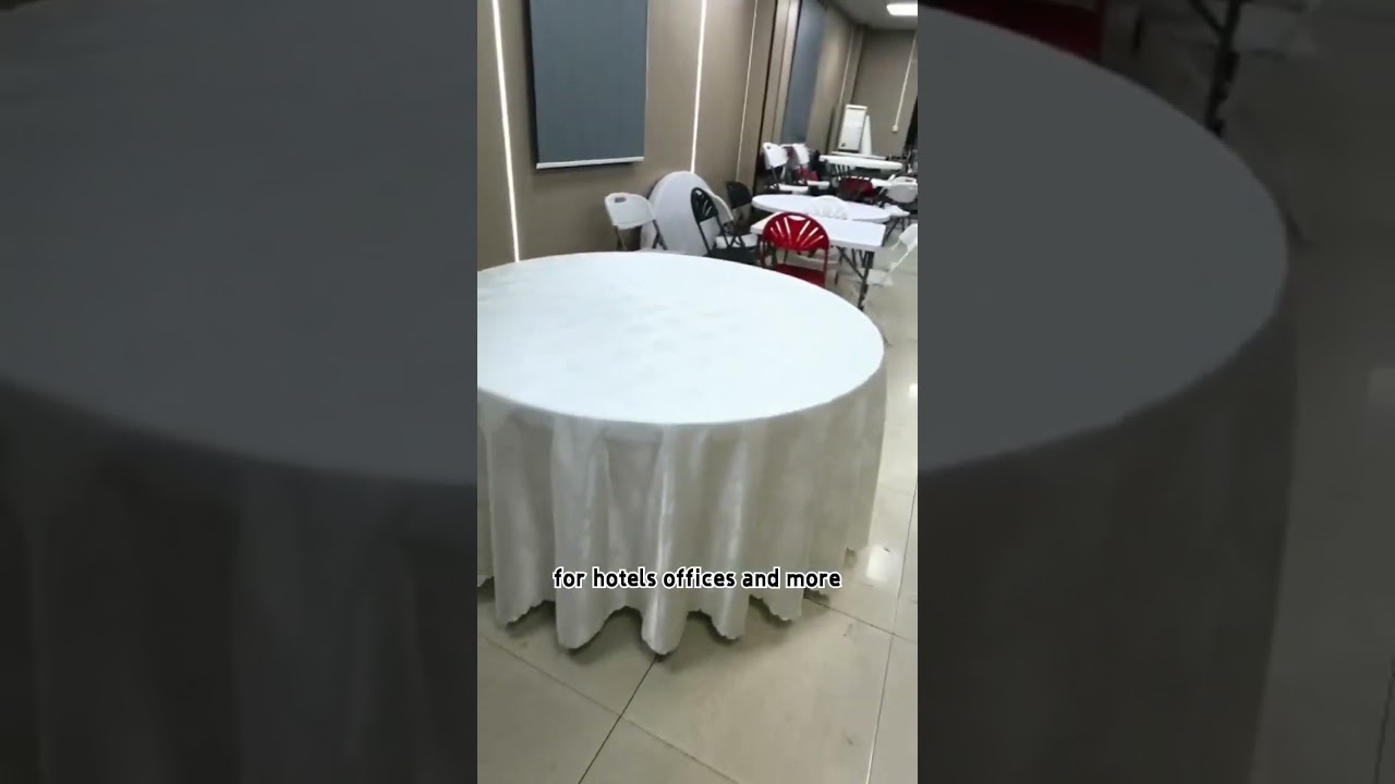 What's cheapest price durable table cloth? Jacquard fabric table cloth round table cloth