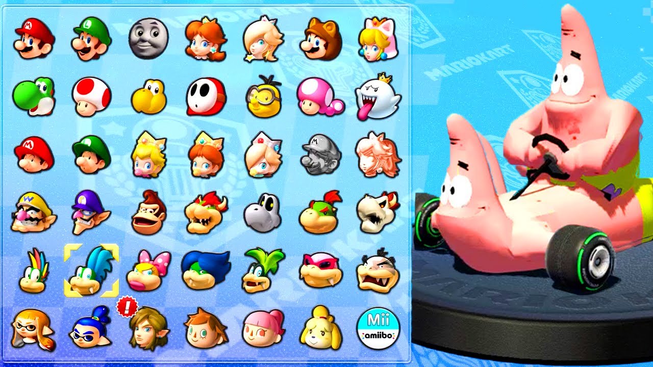 What If Patrick Star Was in Mario Kart 8?