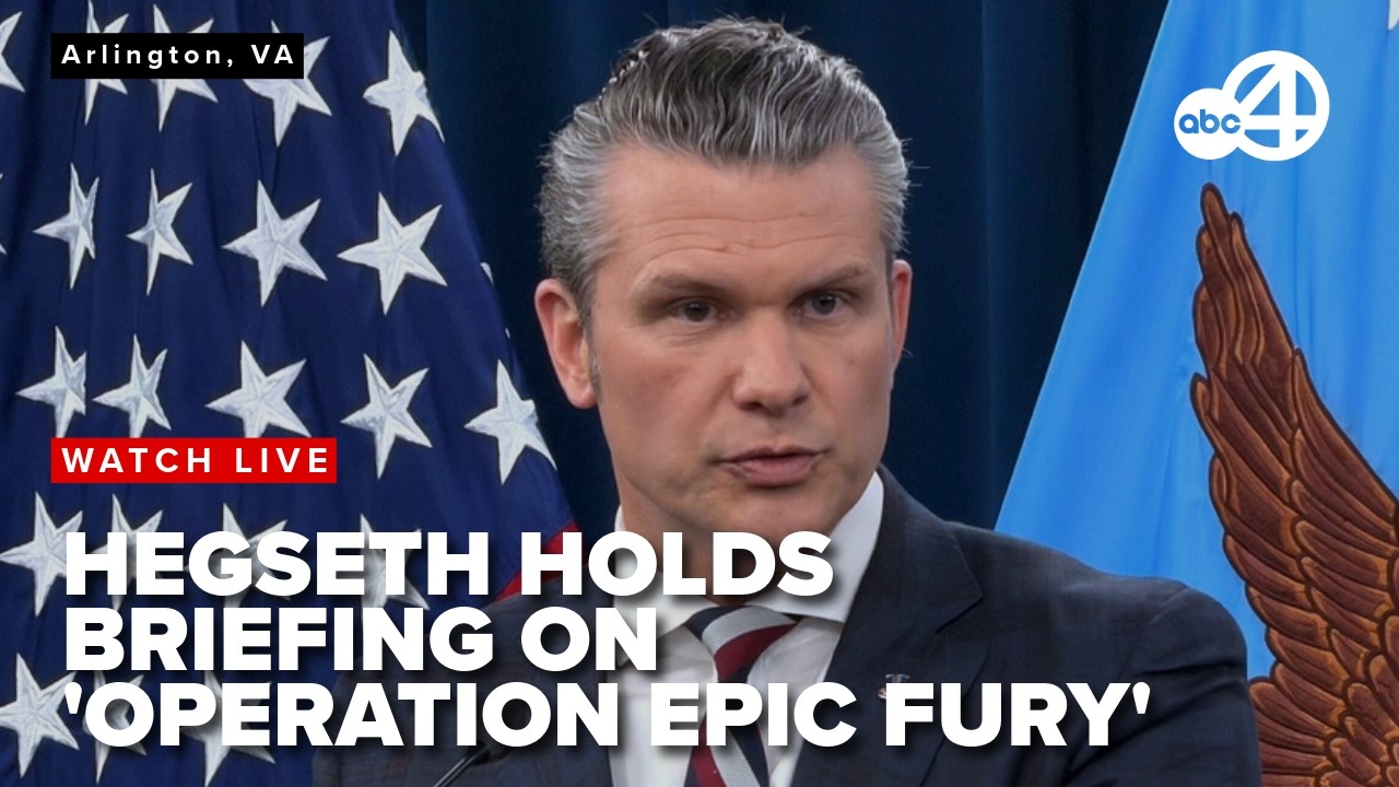 LIVE NOW: Hegseth holds press briefing at the Pentagon