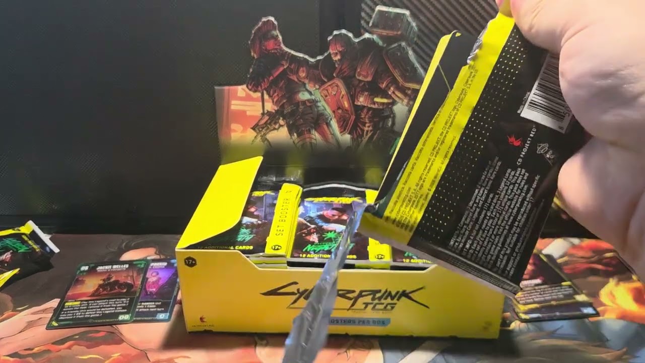 Opening my first beta box of the cyberpunk card game!
