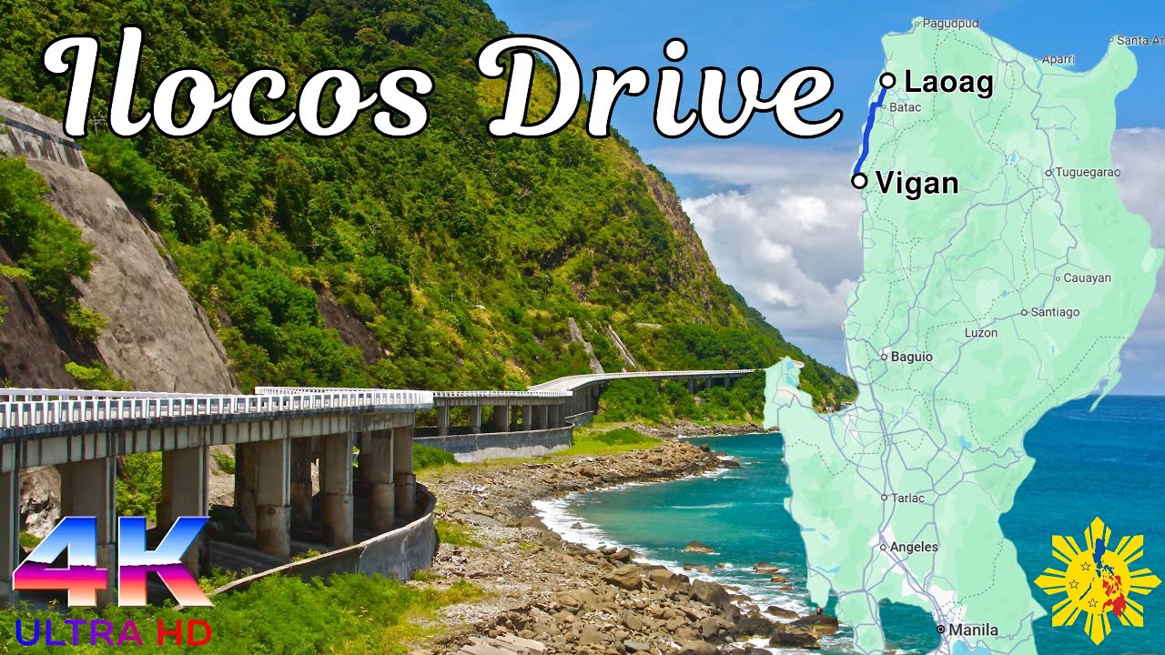 Philippines Ilocos [4K] Drive: Scenic Route from VIGAN to LAOAG (Ilocos Norte) in Just 80 Minutes 🇵🇭