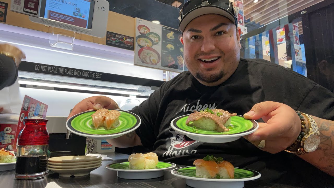 KURA REVOLVING SUSHI • Sushi Mukbang