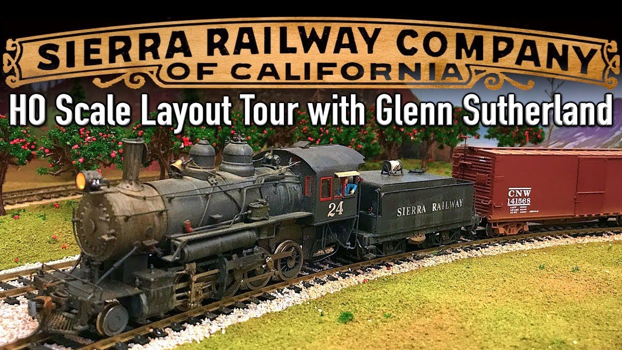 Sierra Railway 1923 HO Scale DCC Layout Tour with Glenn Sutherland