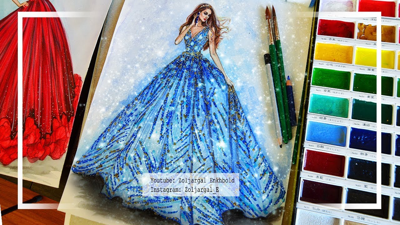 Beginners' Fashion Design Couture Gown Painting