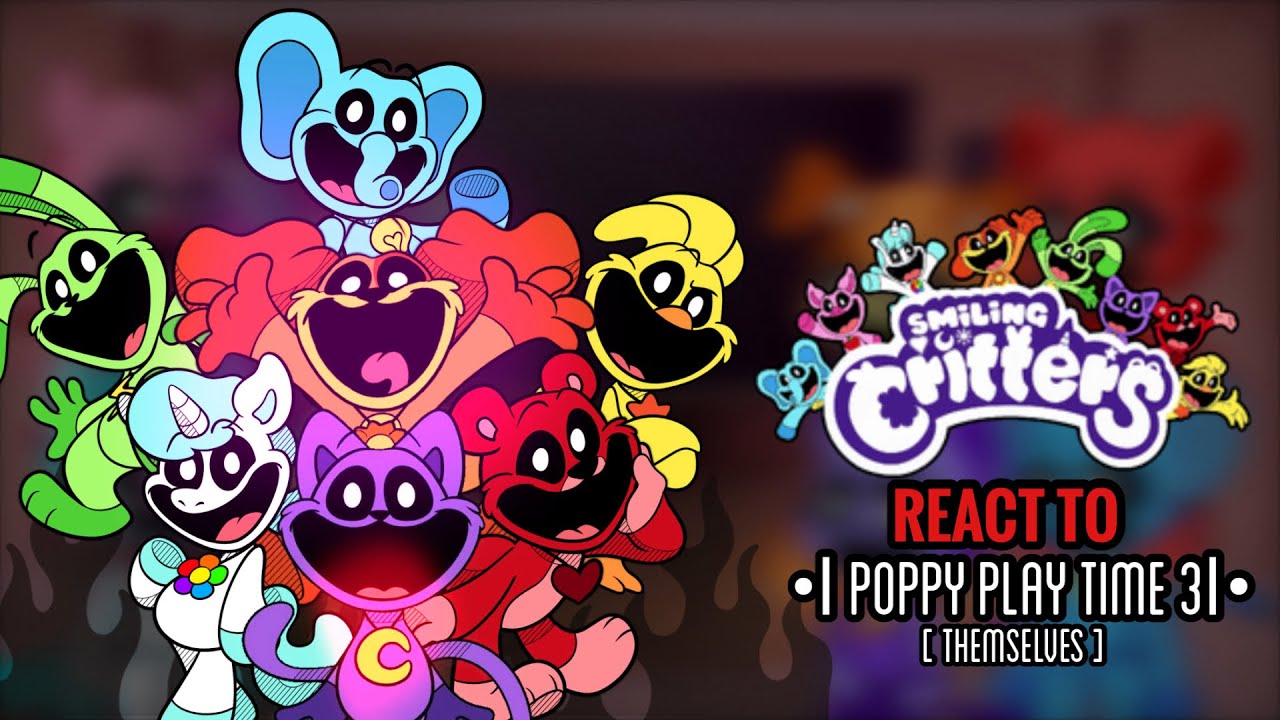 Улыбающиеся создания реагируют на самих себя || Gacha Club || Poppy Play Time Глава 3 ￼