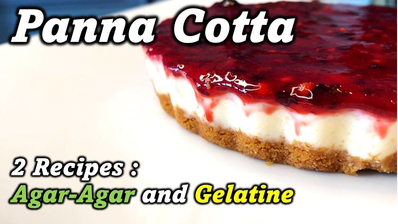 panna cotta cake recipe / how to make panna cotta without gelatin