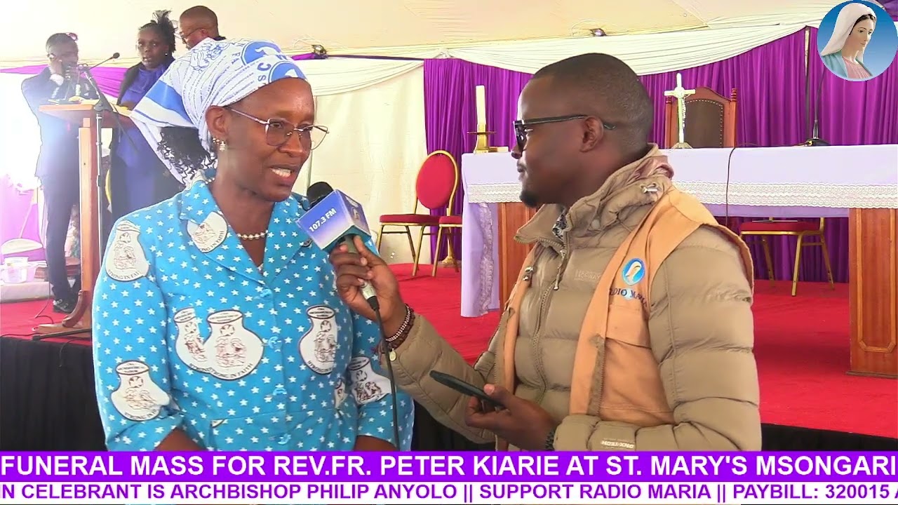 FUNERAL MASS FOR REV.FR. PETER KIARIE INTERVIEWS