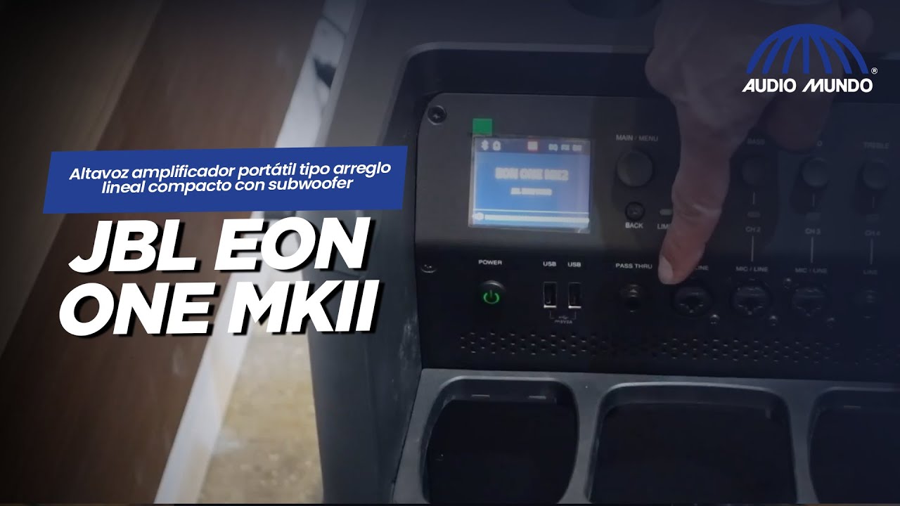 Altavoz amplificador portátil con subwoofer marca JBL modelo Eon One MKII