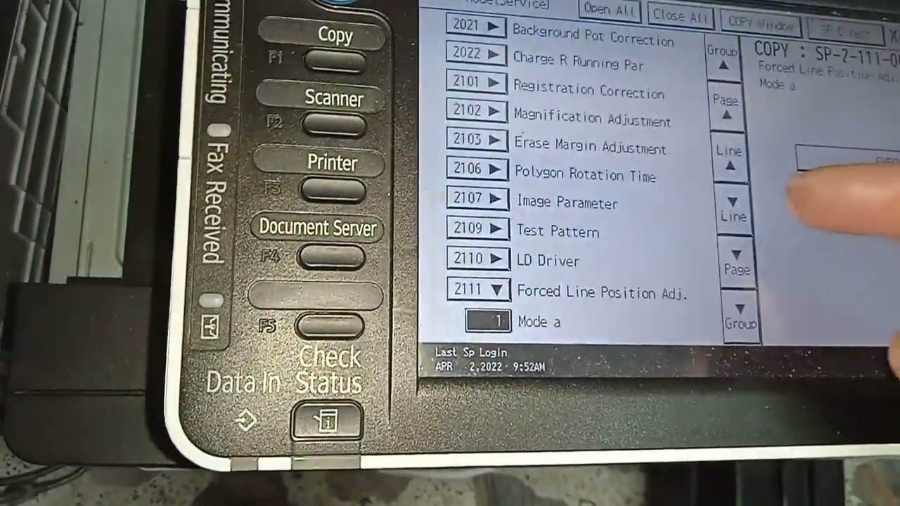 Ajuste equipos color mpc5503