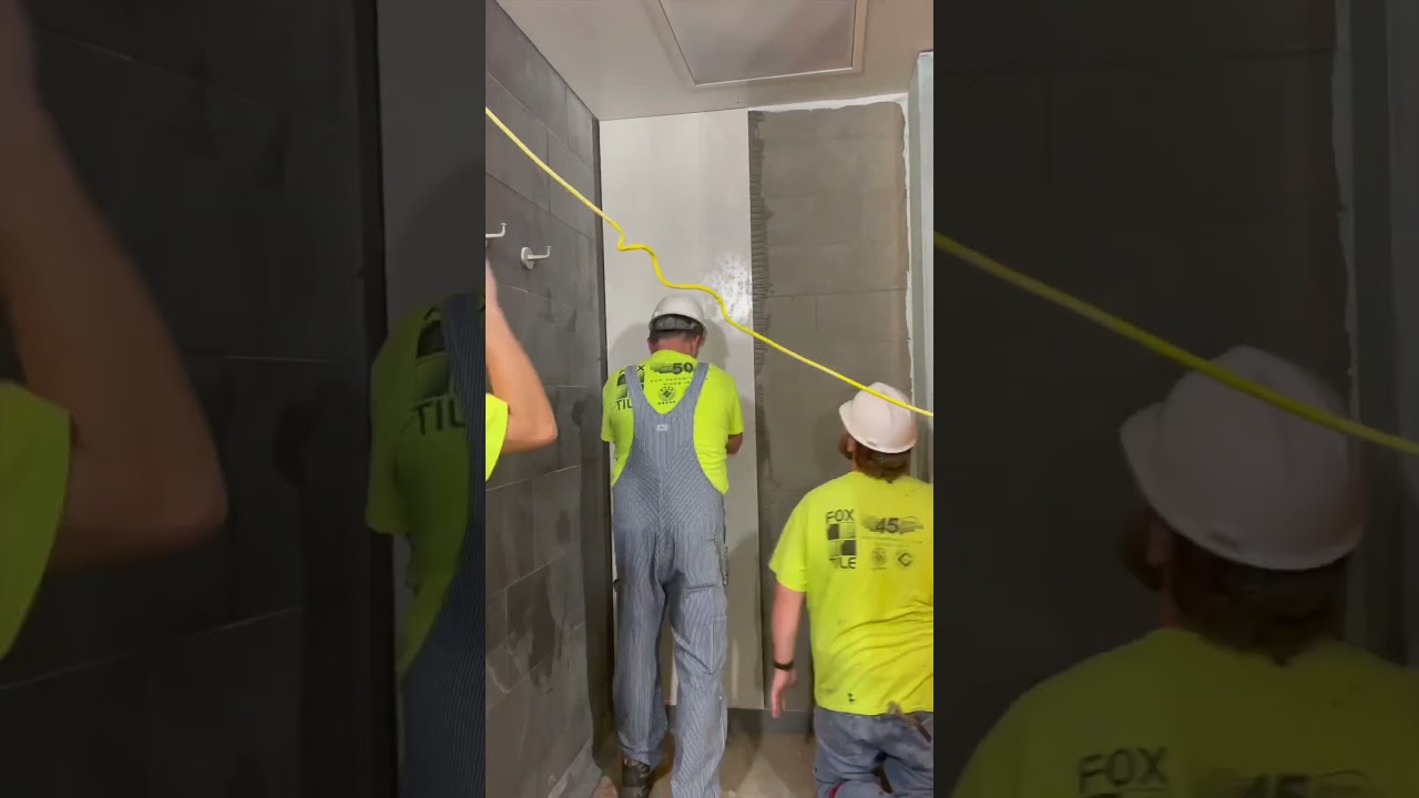 Large Format Commercial Tile Install project 