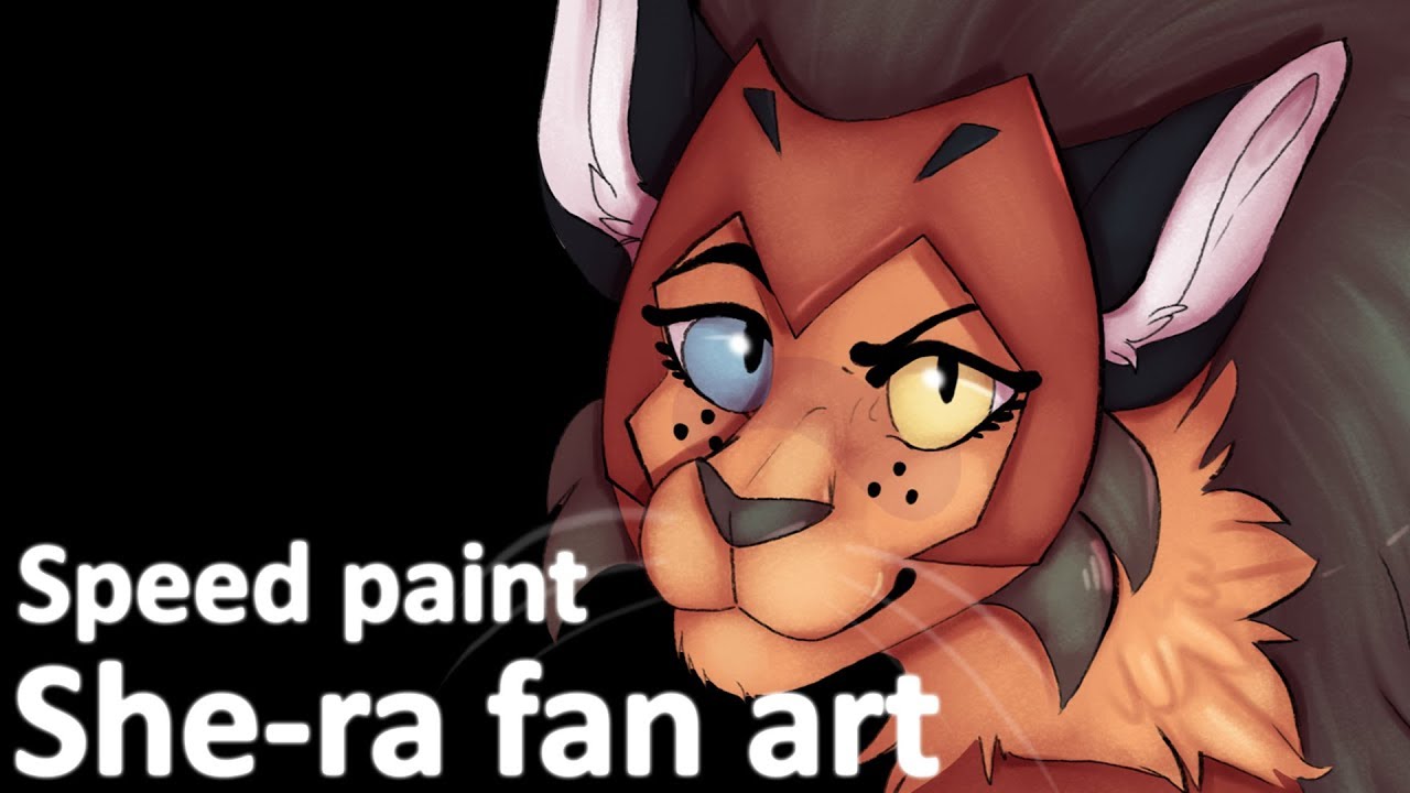 She-ra fan art (Catra) - Speed paint