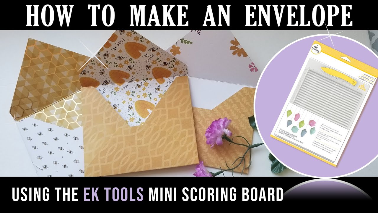 How to make an envelope using the EK Tools Mini Scoring Board