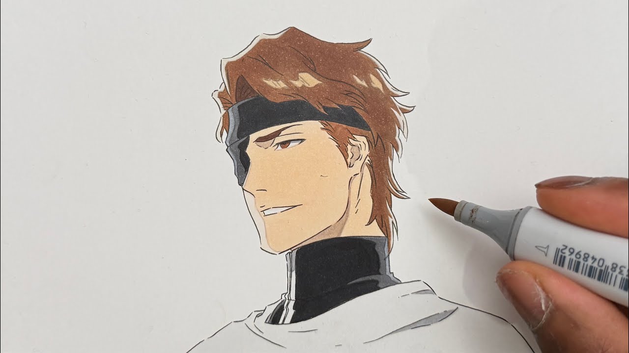 How to Draw Aizen Step by Step | Bleach Anime Art Tutorial