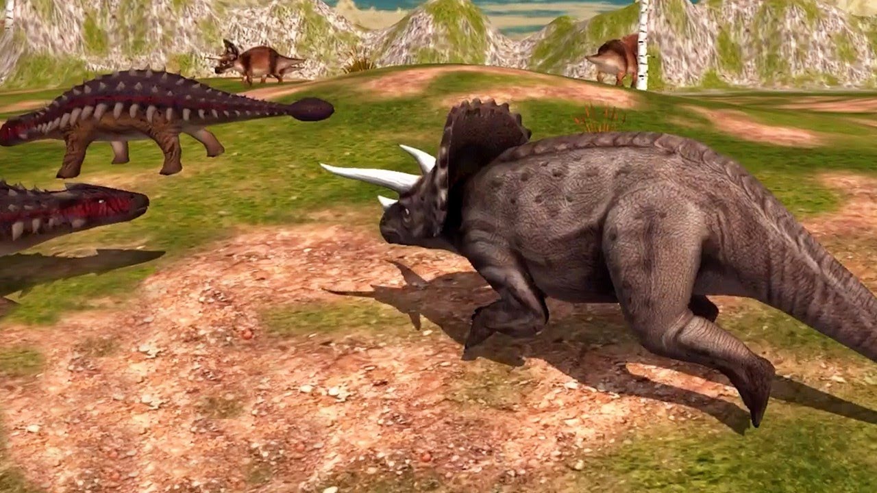 Triceratops VS🦖 All Dinosaurs |Triceratops Simulator : Real Dinosaurs Survival 3‪D