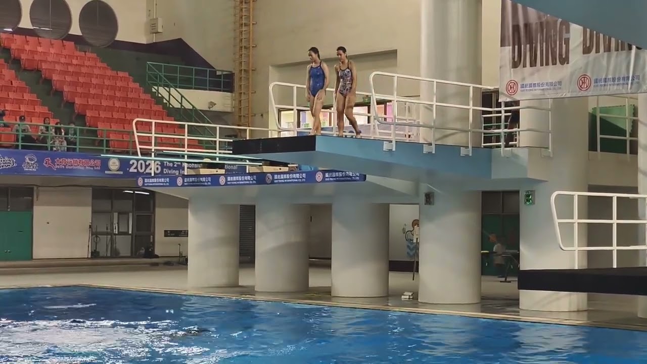 開幕典禮中，由全臺選手共同完成的開幕跳水秀