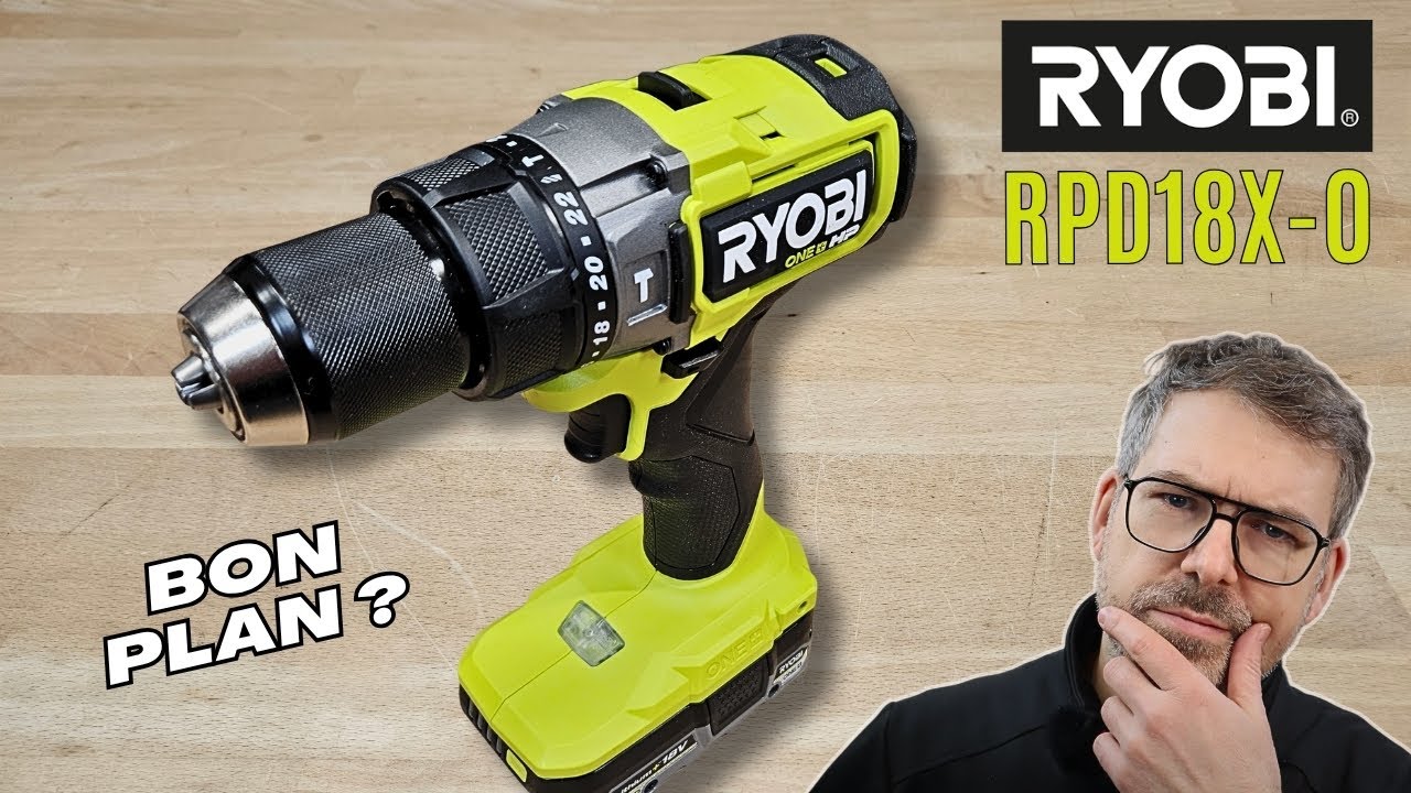 Perceuse visseuse à percussion Ryobi RPD18X : TEST / AVIS