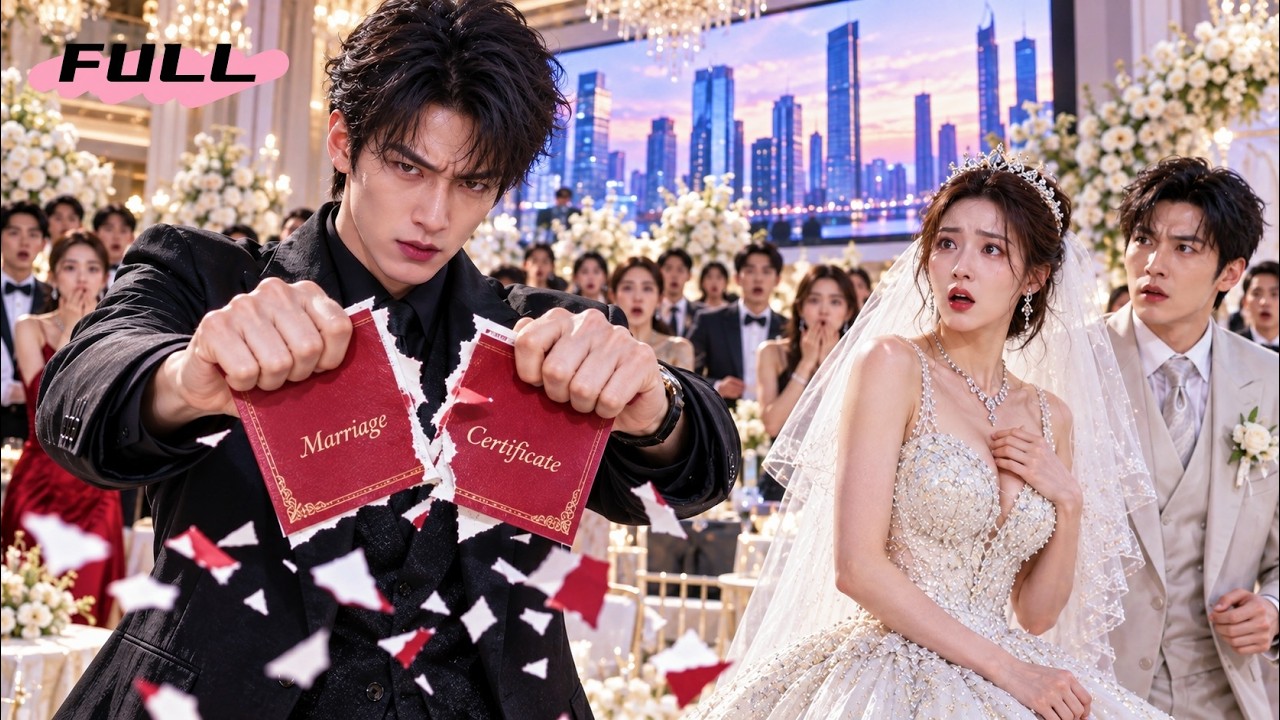 He tears up their marriage certificate.She marries her crush and suffers.He starts a new life.