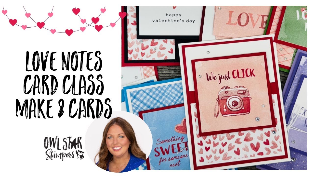 Love Notes Card Class | Create 8 Adorable Love-Themed Cards With Me