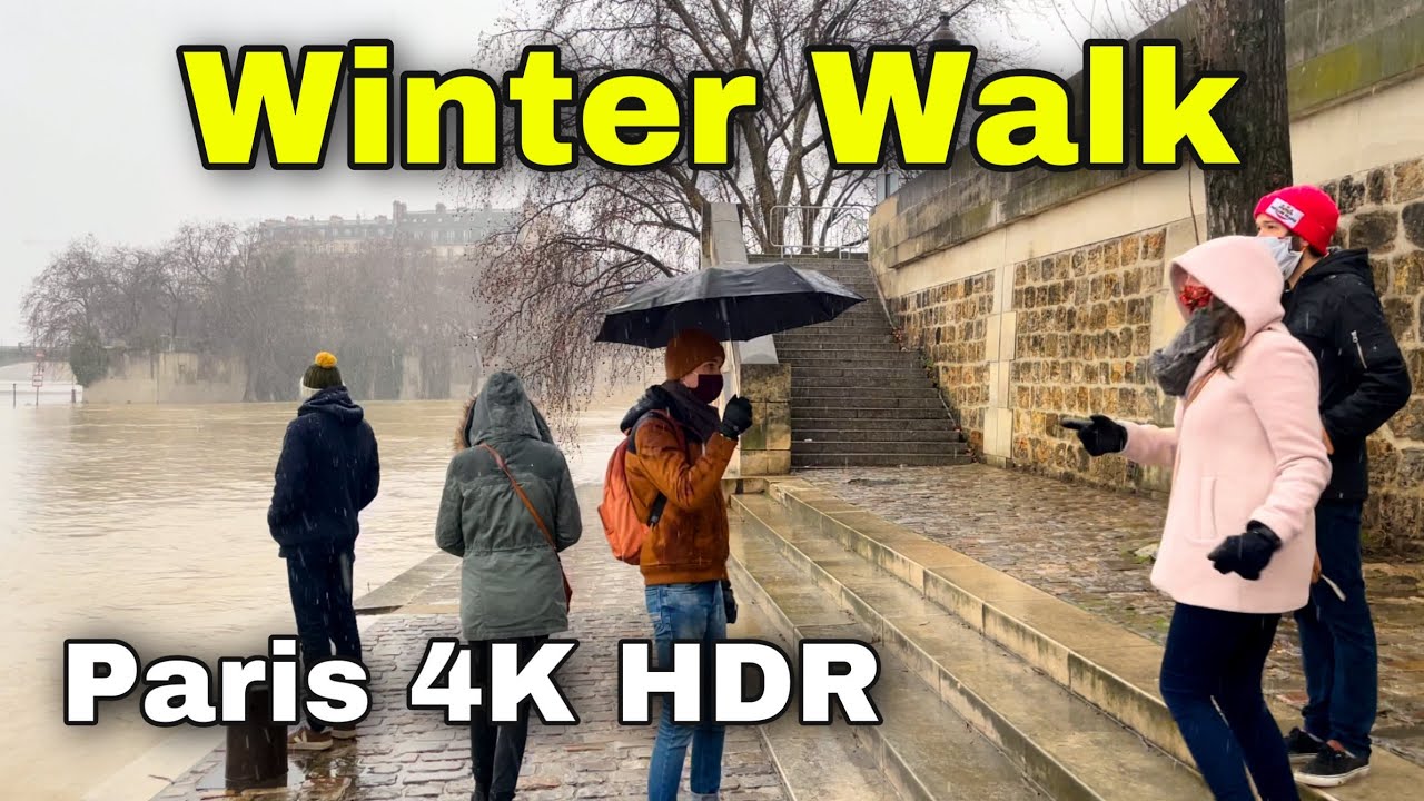 【HDR】Walk in Paris from Arsenal to Saint Paul by Seine banks 🚶