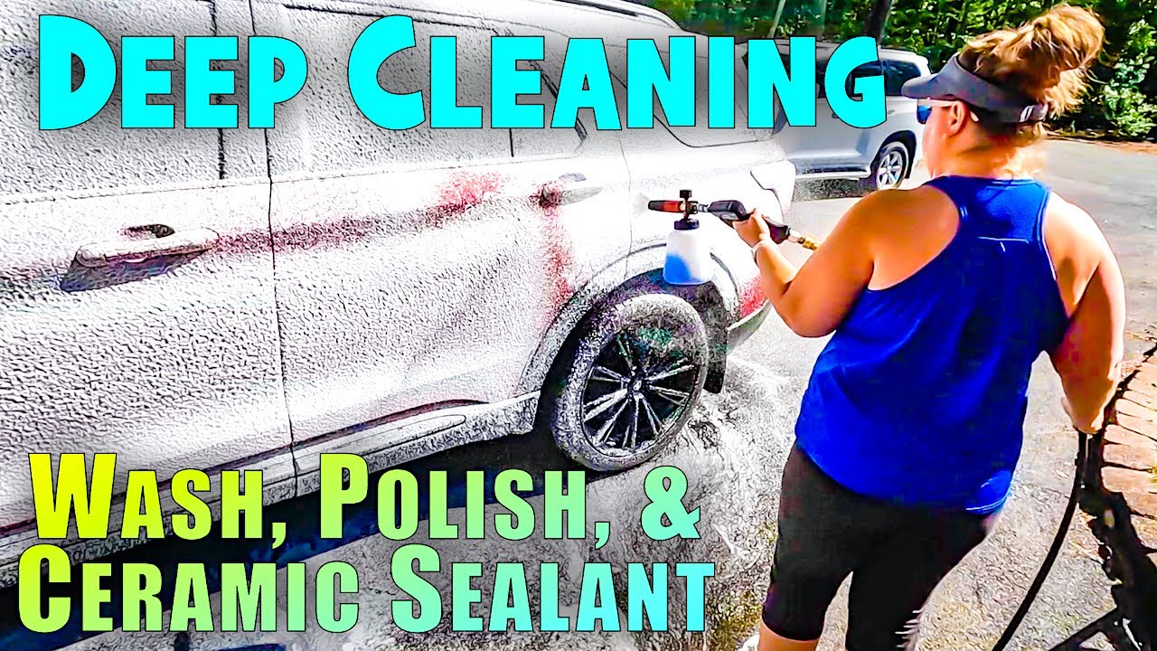 Глубокая очистка / Мойка, полировка и керамический герметик / Ford Explorer ST #detailingtips #de...