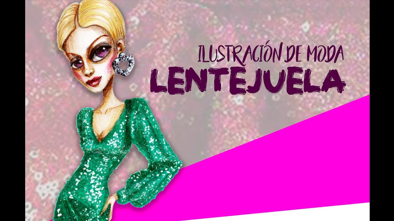 Ilustración de Moda: Textura de Lentejuela / Zorobabel Flores.