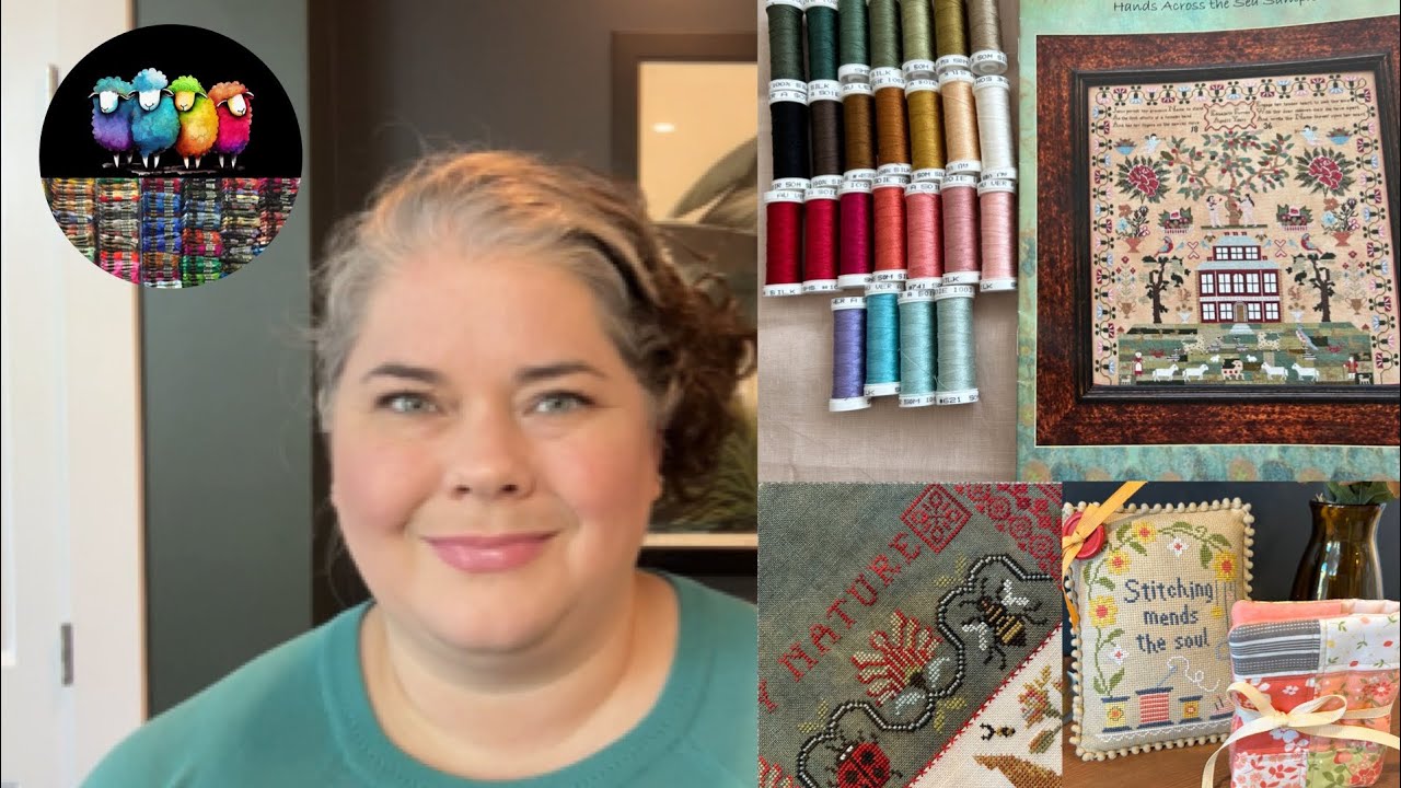 Flosstube #17 (2024) Autumn is here! Hands Across The Sea, Sampler September and Canada Swaps